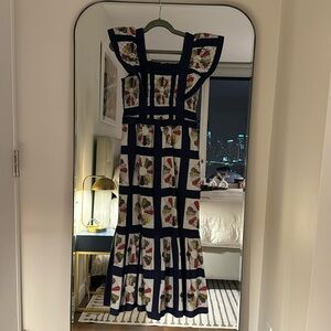 NEW Sea NY Pippin Quilted Patchwork Apron Cotton Maxi Dress Size 2